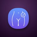 Female reproductive health app icon