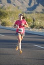 Female Road Race Runner.