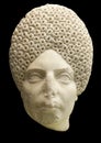 Female Roman Head with complicated curly hairstyle