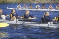 Female Rowing Race Royalty Free Stock Photo