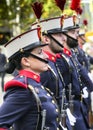 Female Royal Guard marching