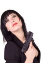 Female Russian agent Royalty Free Stock Photo
