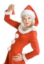 Female Santa Clause Royalty Free Stock Photo