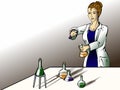 Female scientist in the lab