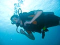 Female Scuba Diver Royalty Free Stock Photo