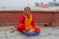 Female seller of the ritual ingredients