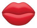 Female and lips. Mouth cartoon icon.