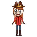 Female sheriff avatar character