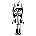 Female sheriff avatar character