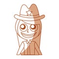 Female sheriff avatar character