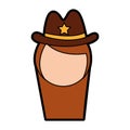 Female sheriff avatar character