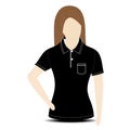 Female shirt template