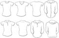 Female shirts template