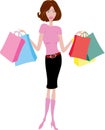 Female shopper Royalty Free Stock Photo