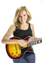 Female Singer Songwriter Musician with Electric Guitar