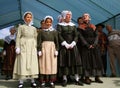 Female singers in traditional clothes