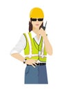 Female site manager