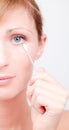 Female skin care face cleaning