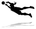 Female Soccer Football Player Woman Silhouette