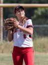 Female Softball Player Royalty Free Stock Photo