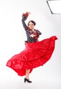 Female, spanish flamenco dancer