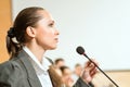 Female speaker Royalty Free Stock Photo