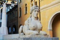 Female sphinx, in Conegliano Veneto, Treviso, Italy Royalty Free Stock Photo