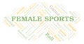 Female Sports word cloud