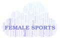 Female Sports word cloud