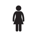 female standing person adult pictogram