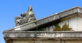 Female Statue over a Pediment