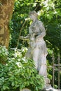 Female statue in the park of Belvedere villa, Mirano, Italy