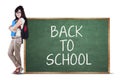 Female student back to school 1 Royalty Free Stock Photo