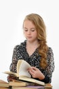 Female student with books Royalty Free Stock Photo