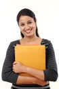 Female student holding books Royalty Free Stock Photo