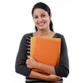 Female student holding books Royalty Free Stock Photo