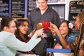 Female Students Toasting Royalty Free Stock Photo