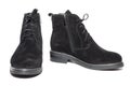 Female suede boots Royalty Free Stock Photo
