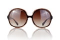 Female sunglasses on white Royalty Free Stock Photo