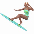 Female Surfer Royalty Free Stock Photo