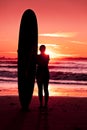 Female surfer Royalty Free Stock Photo