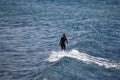 Female Surfer Surfing A Wave Royalty Free Stock Photo