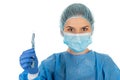 Female surgeon with scalpel Royalty Free Stock Photo