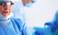 Female surgery in the operating room