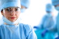 Female surgery in the operating room