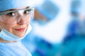 Female surgery in the operating room