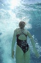 Female Swimmer Underwater Royalty Free Stock Photo