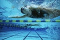 Female Swimmers Swimming Royalty Free Stock Photo