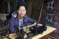 Female tailor from the Black Hmong ethnic minority , Vietnam