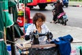 A street tailor in Bangkok